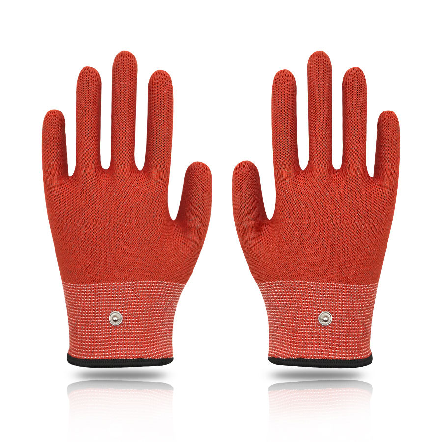 Silver fiber conductive gloves (Orange)