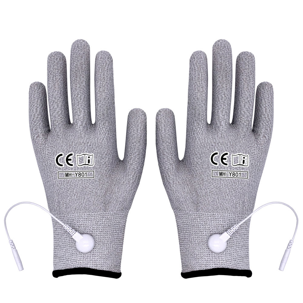Silver fiber conductive gloves (light gray)