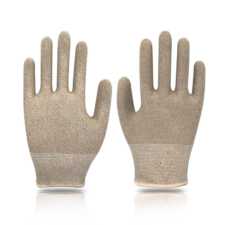 Silver fiber conductive gloves (Beige 4674c)