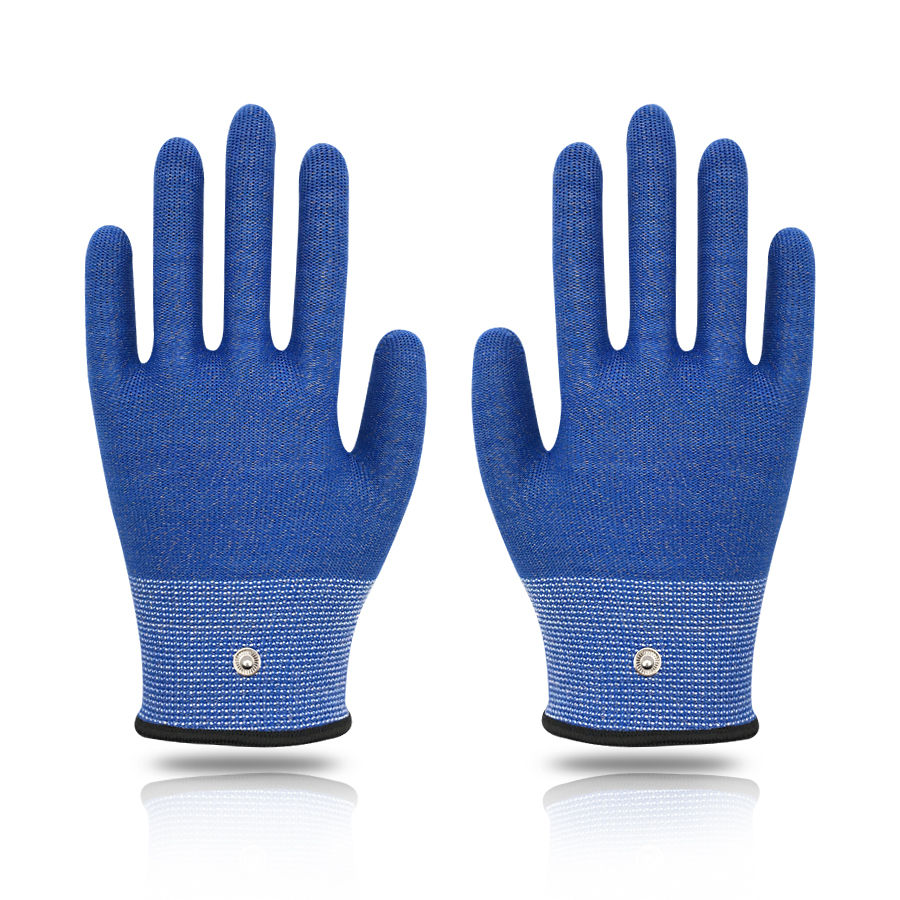 Silver fiber conductive gloves (blue)