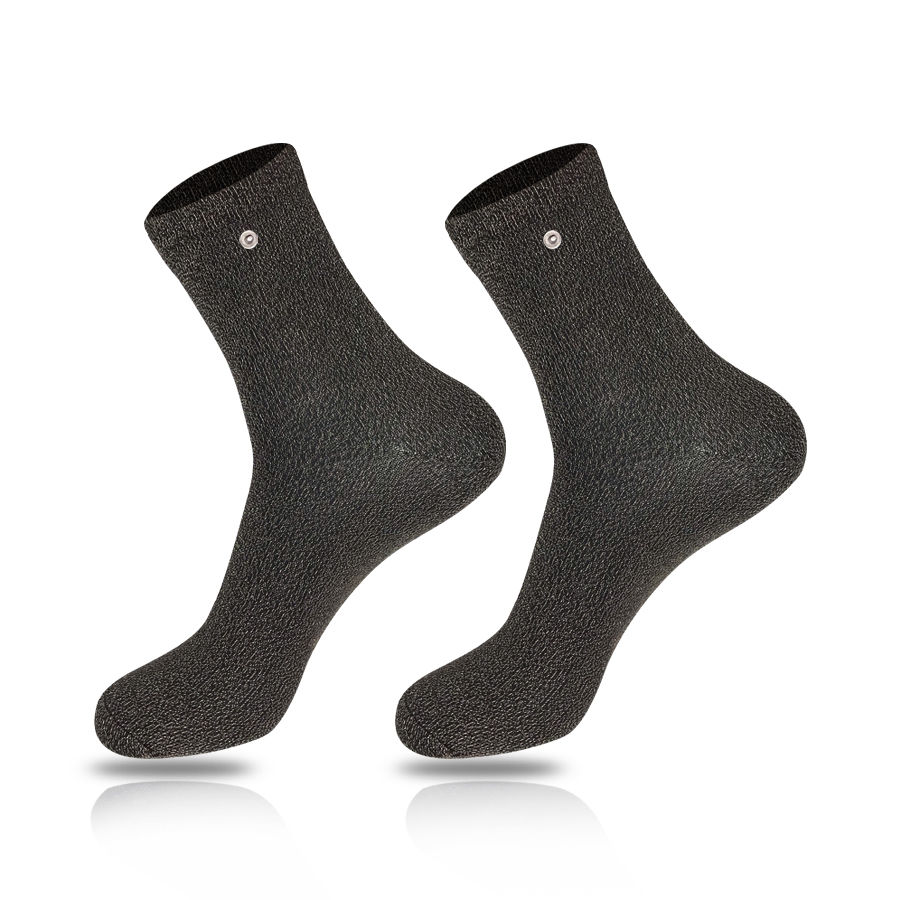 Silver fiber conductive socks (black)