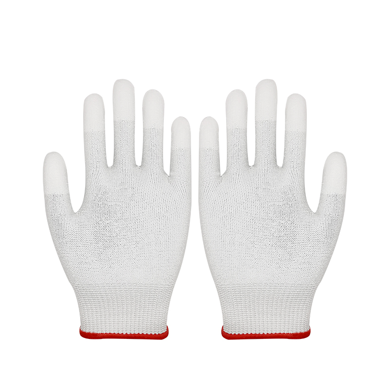 HPPE Cut Resistant PU Finger Coated Gloves
