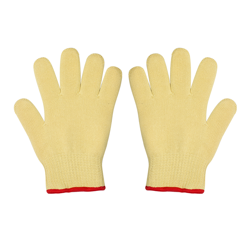 Double layer aramid gloves