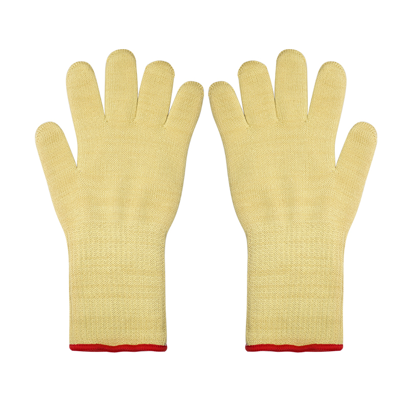 Double layer aramid gloves