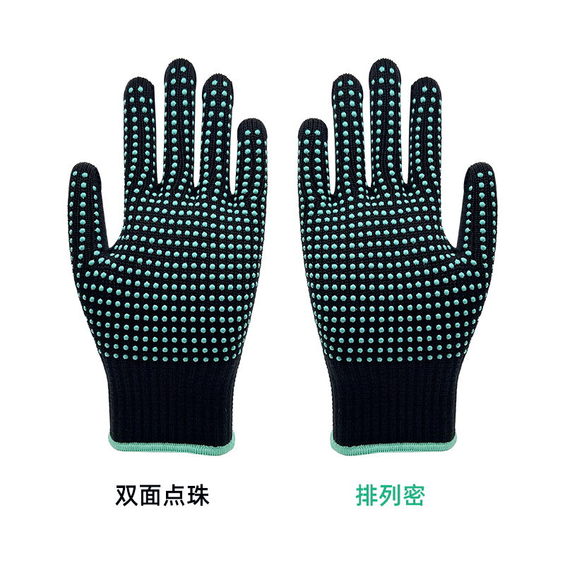 美发卷发防烫硅胶点珠手套（浅绿色）