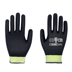 Double sided nitrile foam anti cutting gloves