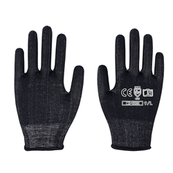 Nylon white black horizontal gloves