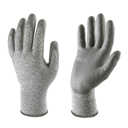 Anti cutting Pu palm coated gloves