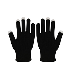 Non slip touch screen gloves