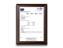 Product Certificate